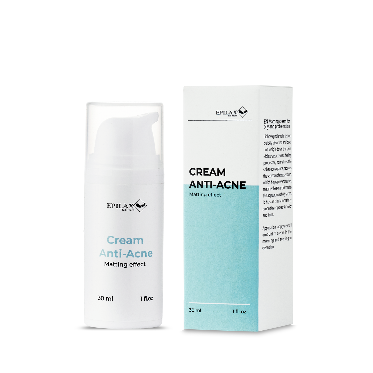 Epilax Matterende Dagcrème 30ml - Voor Gemengde & Vette Huid
