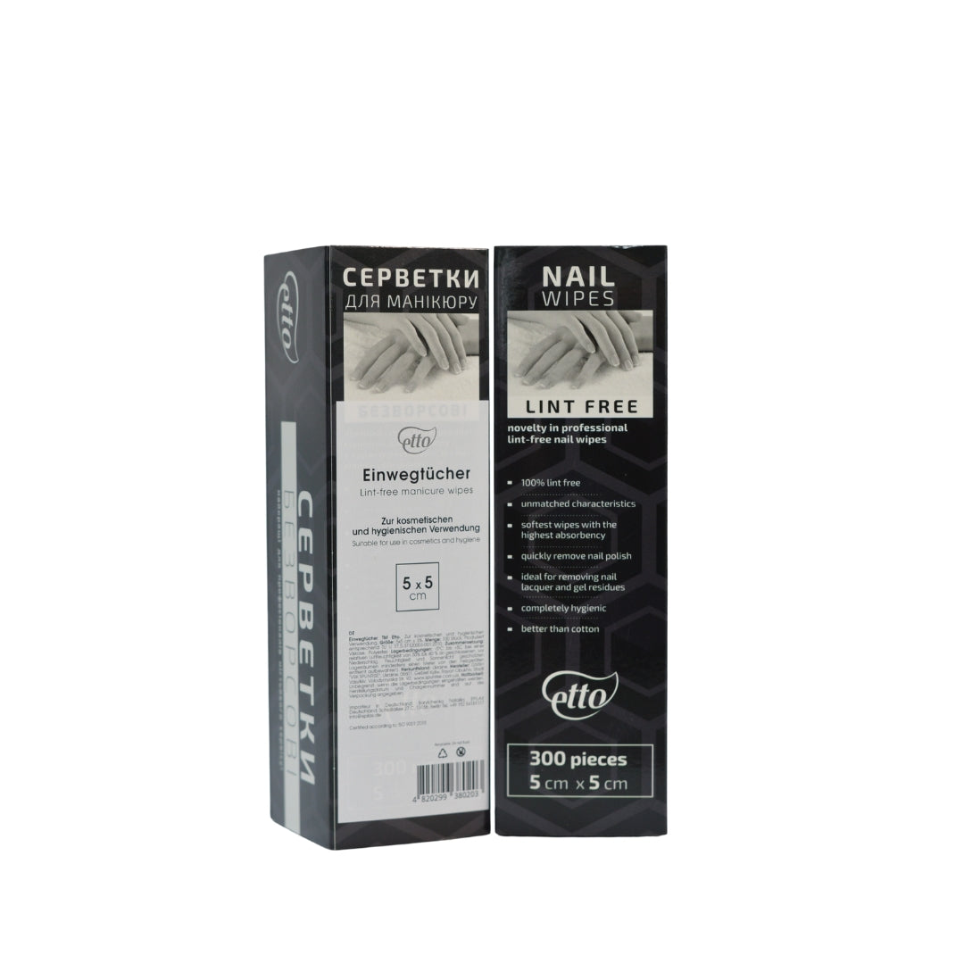Pluisvrije Nail Wipes 5x5cm - 200 Stuks | Voor Perfecte Nagels
