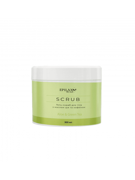 Epilax Body Scrub Aloe Vera & Green Tea 300ml - Tegen Ingegroeide Haartjes